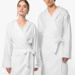 Biologische badjas met capuchon