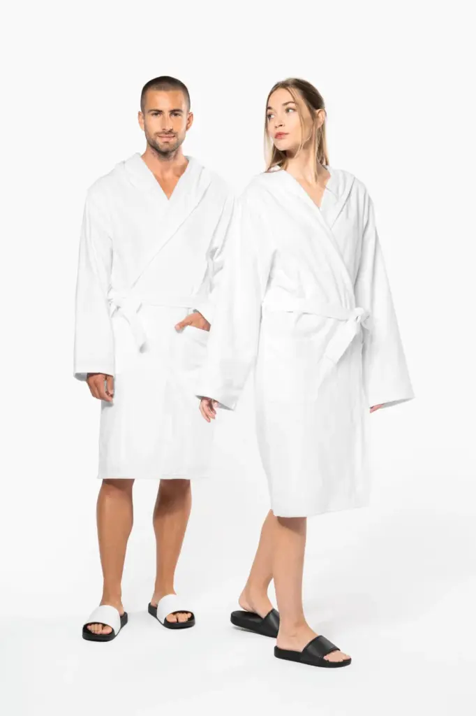 Biologische badjas met capuchon — productfoto 17