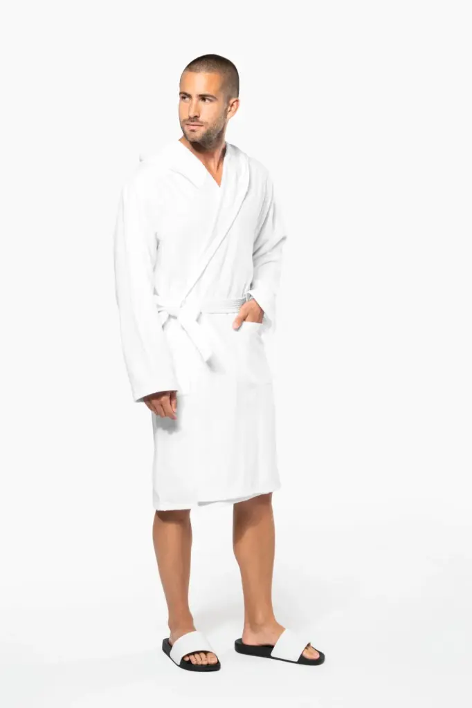 Biologische badjas met capuchon — productfoto 18