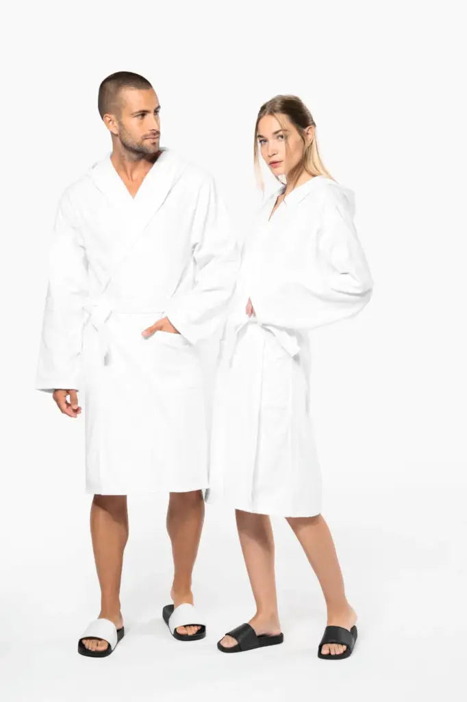 Biologische badjas met capuchon — productfoto 20