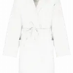 Biologische badjas met capuchon, white — productfoto 34
