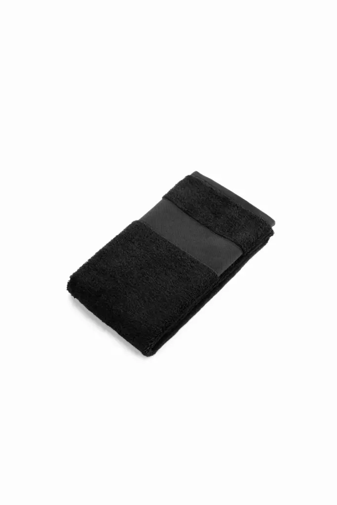 K151 - Dikke sponsen handdoek 100 × 50 cm, black