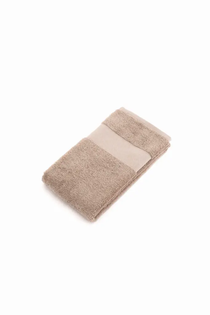 K151 - Dikke sponsen handdoek 100 × 50 cm, light moka — productfoto 4