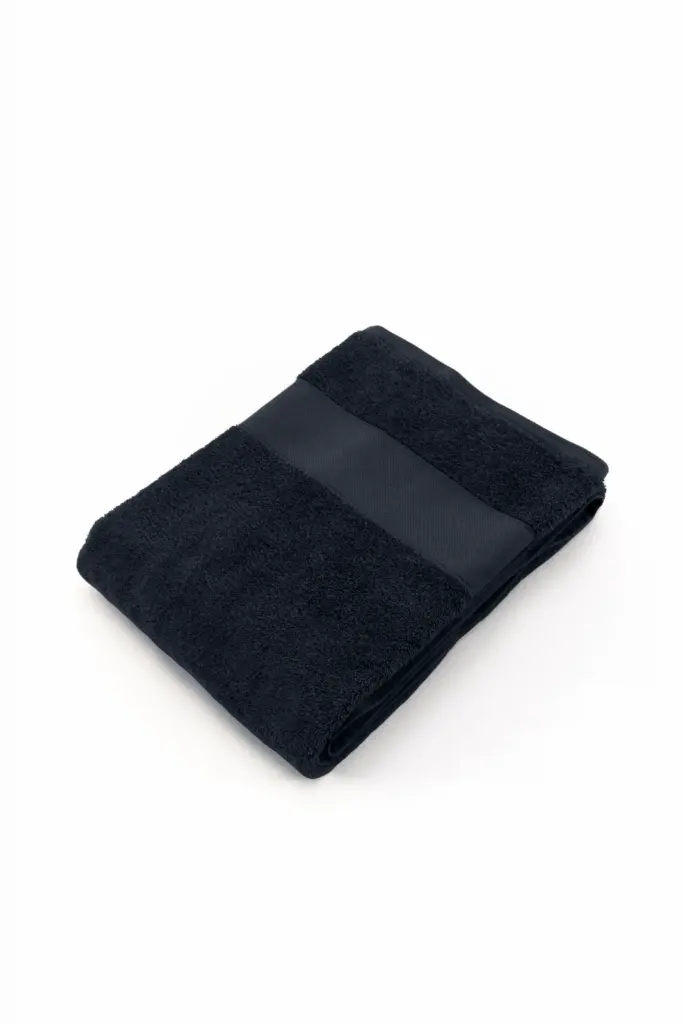K152 - Dikke sponsen handdoek 140 x 70 cm, navy — productfoto 5