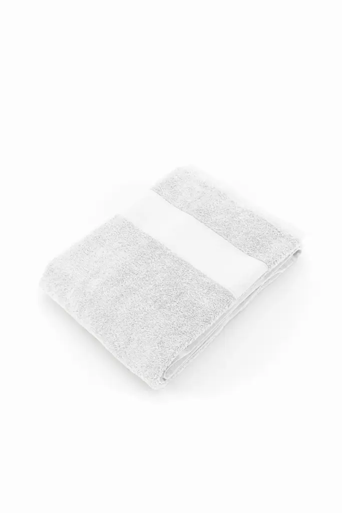 K152 - Dikke sponsen handdoek 140 x 70 cm, white — productfoto 6