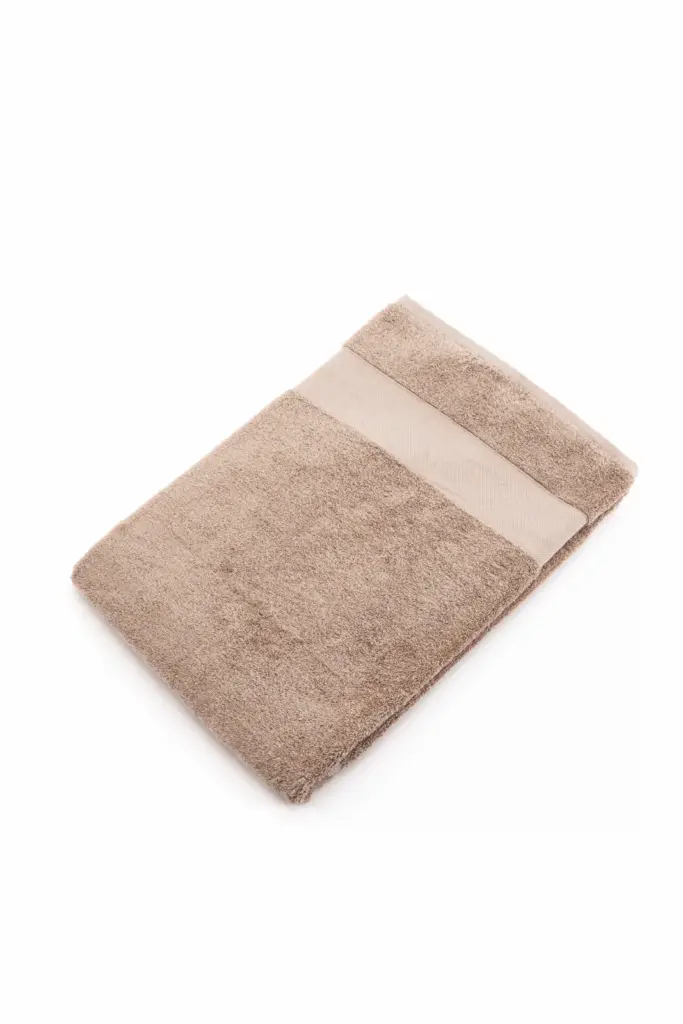 K153 - Dikke sponsen handdoek 150 x 100 cm, light moka — productfoto 4