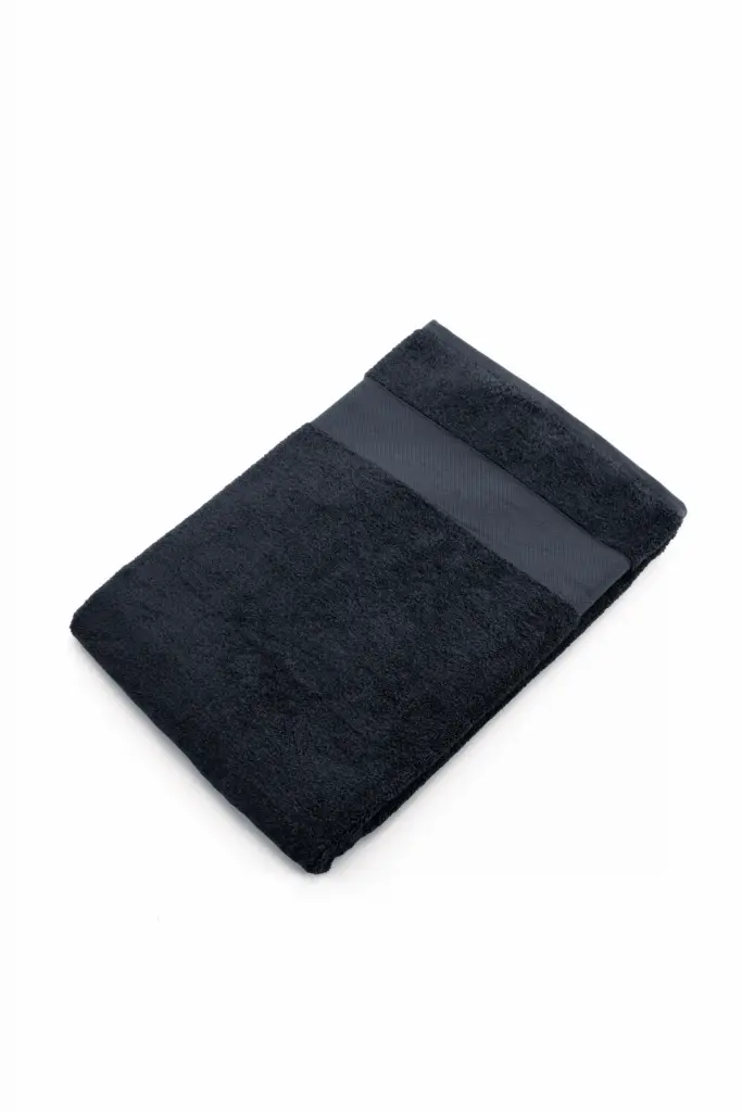 K153 - Dikke sponsen handdoek 150 x 100 cm, navy — productfoto 5