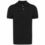 Herenpolo Supima® korte mouwen, black — productfoto 2