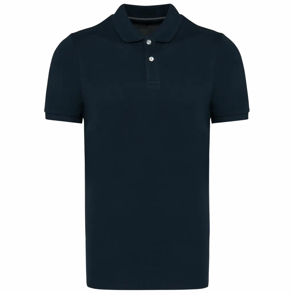 PS_K2000_NAVY - Hidalgo-werbeartikel Herenpolo Supima® korte mouwen, navy — productfoto 5