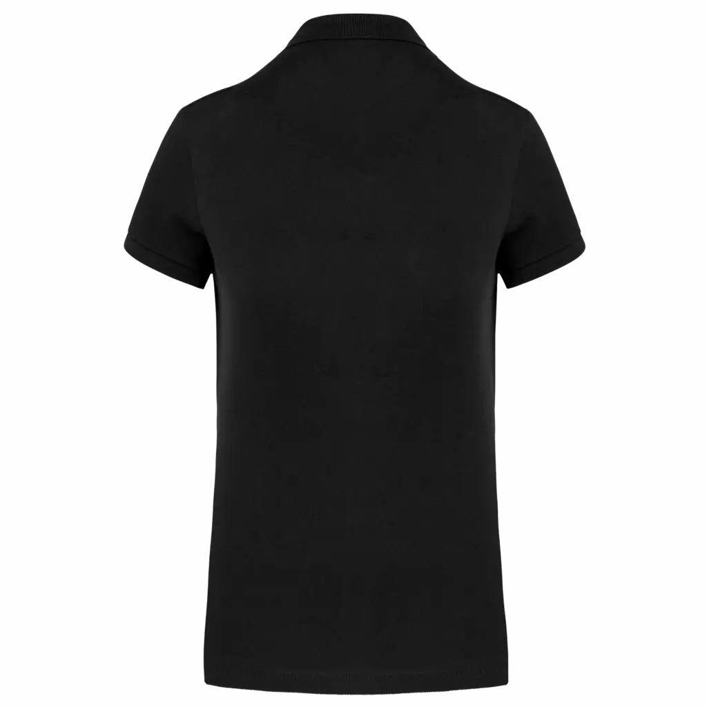 Damespolo Supima® korte mouwen, black — productfoto 3