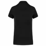 Damespolo Supima® korte mouwen, black — productfoto 3
