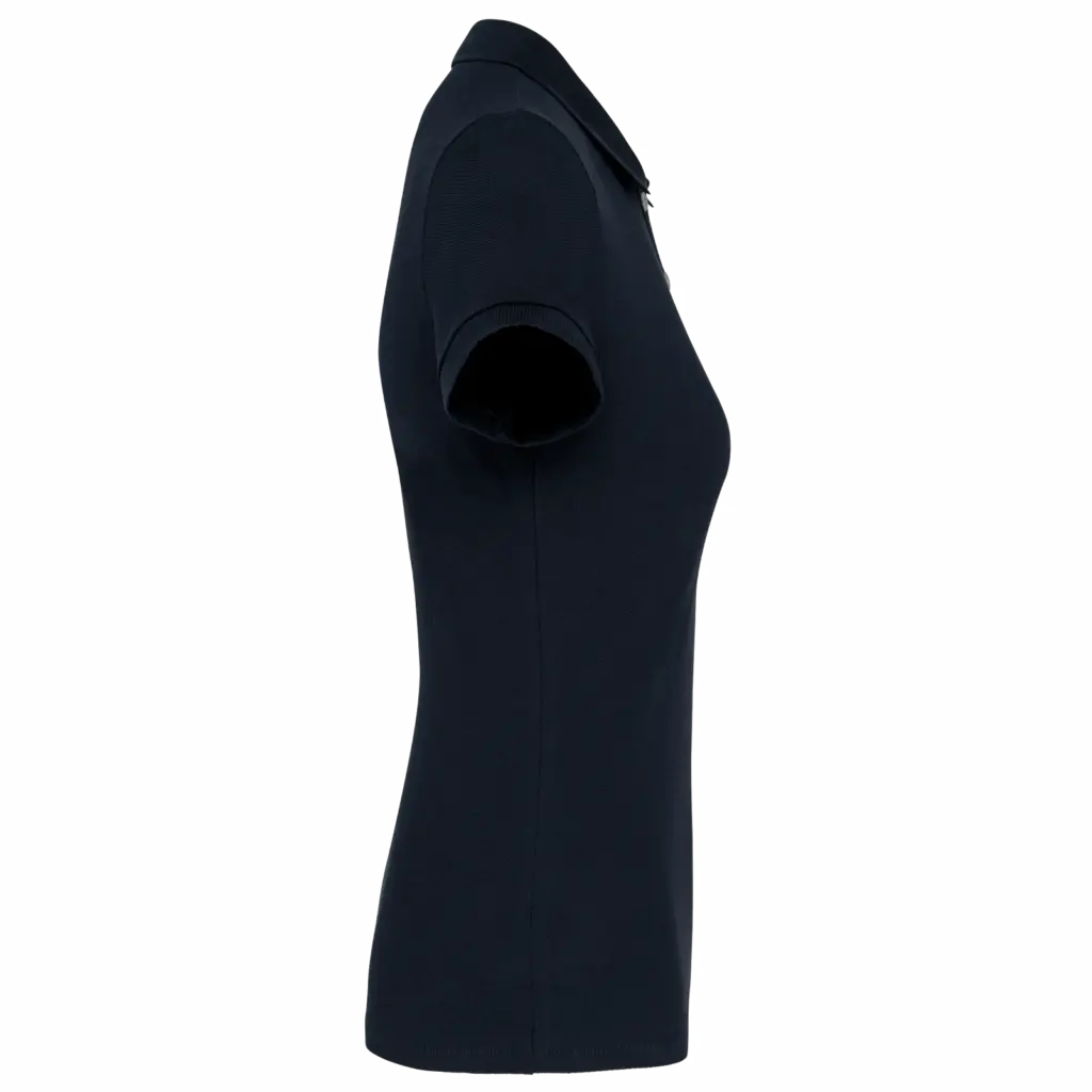 Damespolo Supima® korte mouwen, navy — productfoto 4