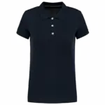 Damespolo Supima® korte mouwen, navy — productfoto 5