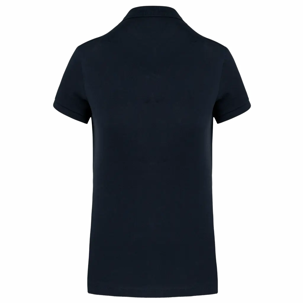 Damespolo Supima® korte mouwen, navy — productfoto 6