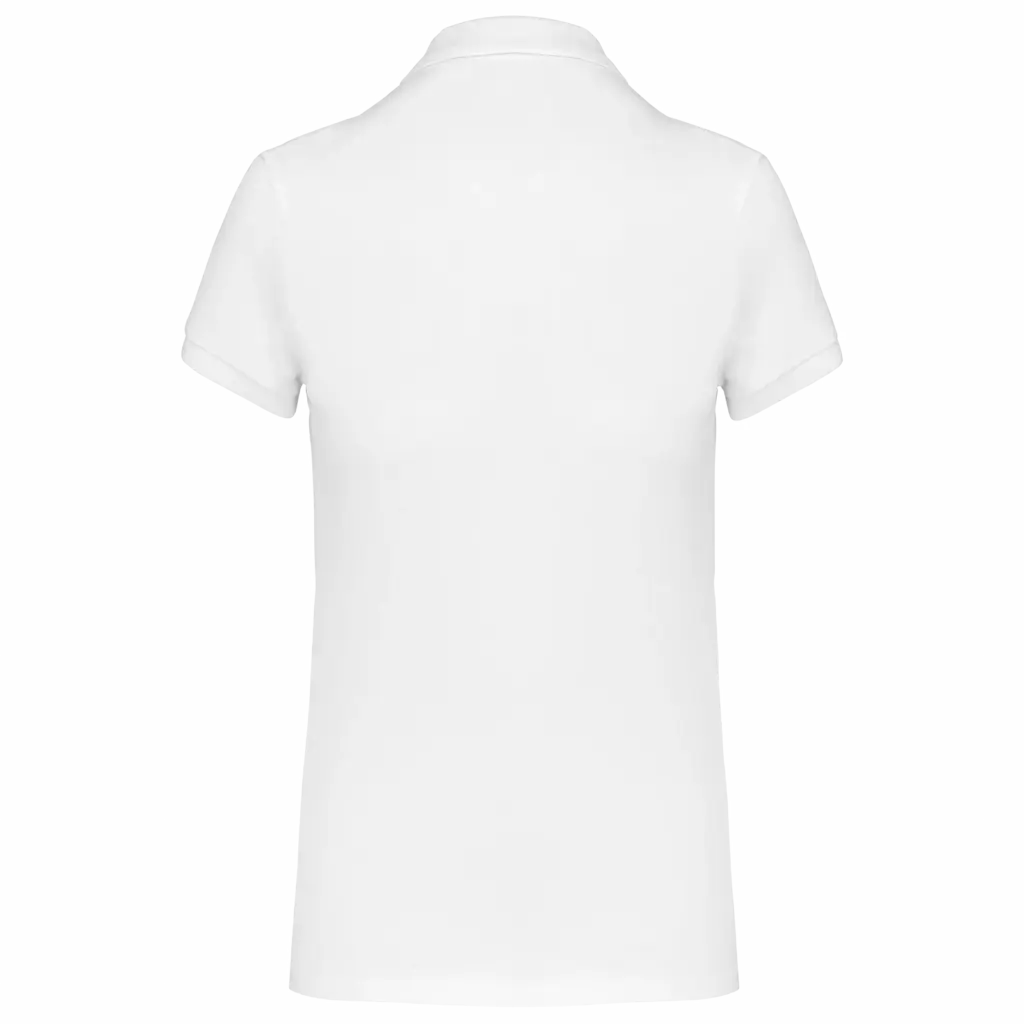 Damespolo Supima® korte mouwen, white — productfoto 9