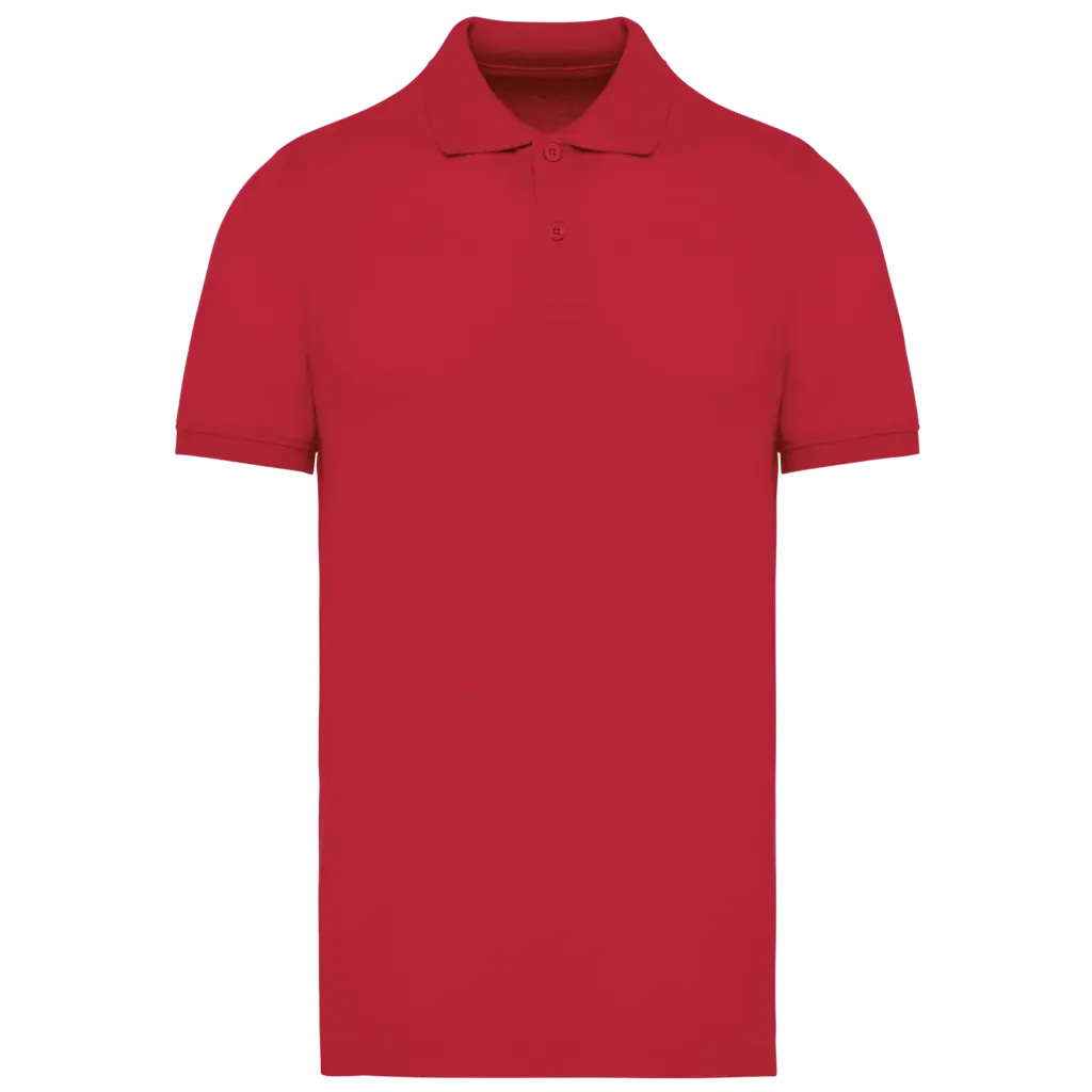 PS_K2025_RED - Hidalgo-werbeartikel Piqué-herenpolo Bio180 — productfoto 38