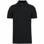 PS_K2025_BLACK - Hidalgo-werbeartikel Piqué-herenpolo Bio180, black — productfoto 14