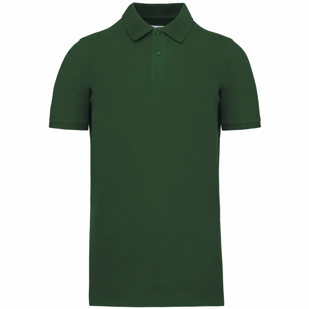 PS_K2025_FORESTGREEN - Hidalgo-werbeartikel Piqué-herenpolo Bio180, forest green — productfoto 20