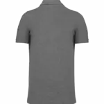 PS_K2025-B_GREYHEATHER - Hidalgo-werbeartikel Piqué-herenpolo Bio180, grey heather — productfoto 24