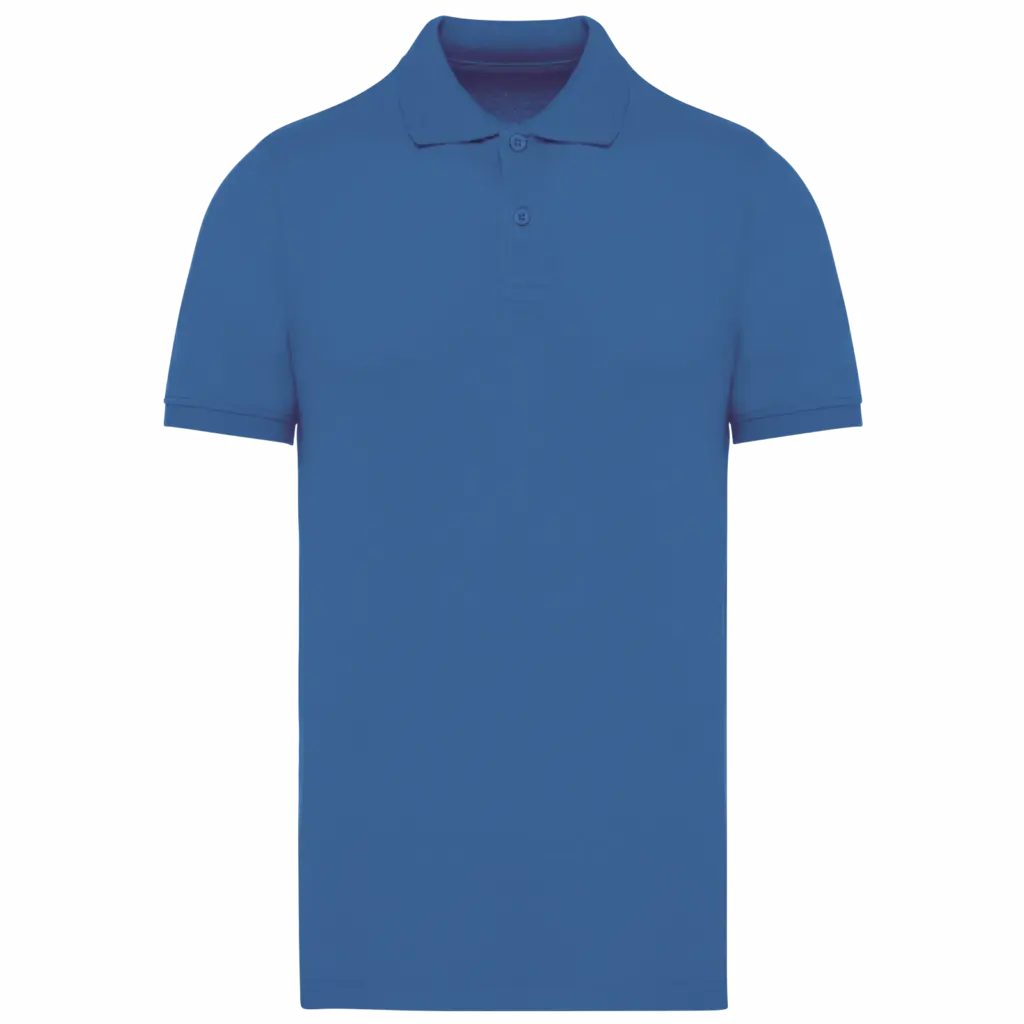 PS_K2025_LIGHTROYALBLUE - Hidalgo-werbeartikel Piqué-herenpolo Bio180, light royal blue — productfoto 26