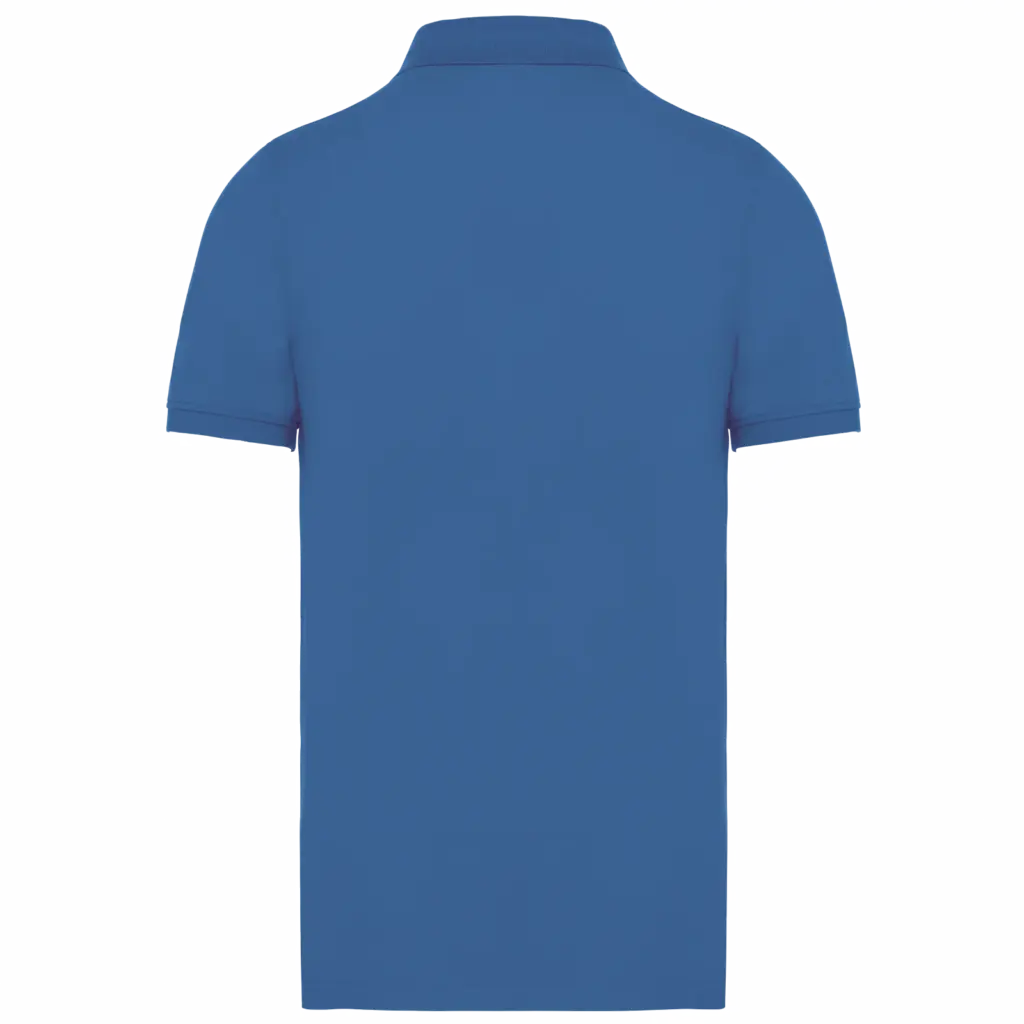 PS_K2025-B_LIGHTROYALBLUE - Hidalgo-werbeartikel Piqué-herenpolo Bio180, light royal blue — productfoto 27