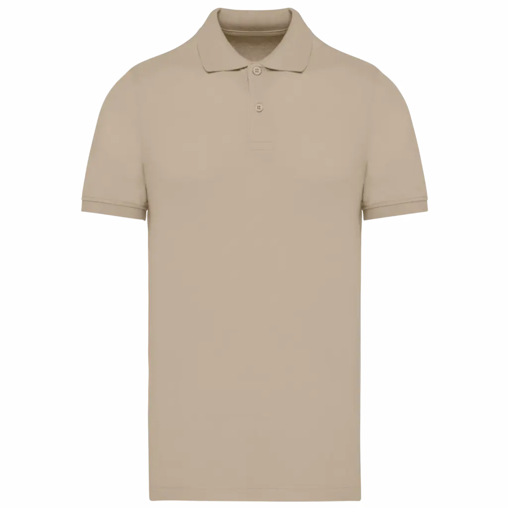 PS_K2025_LIGHTSAND - Hidalgo-werbeartikel Piqué-herenpolo Bio180, light sand — productfoto 29