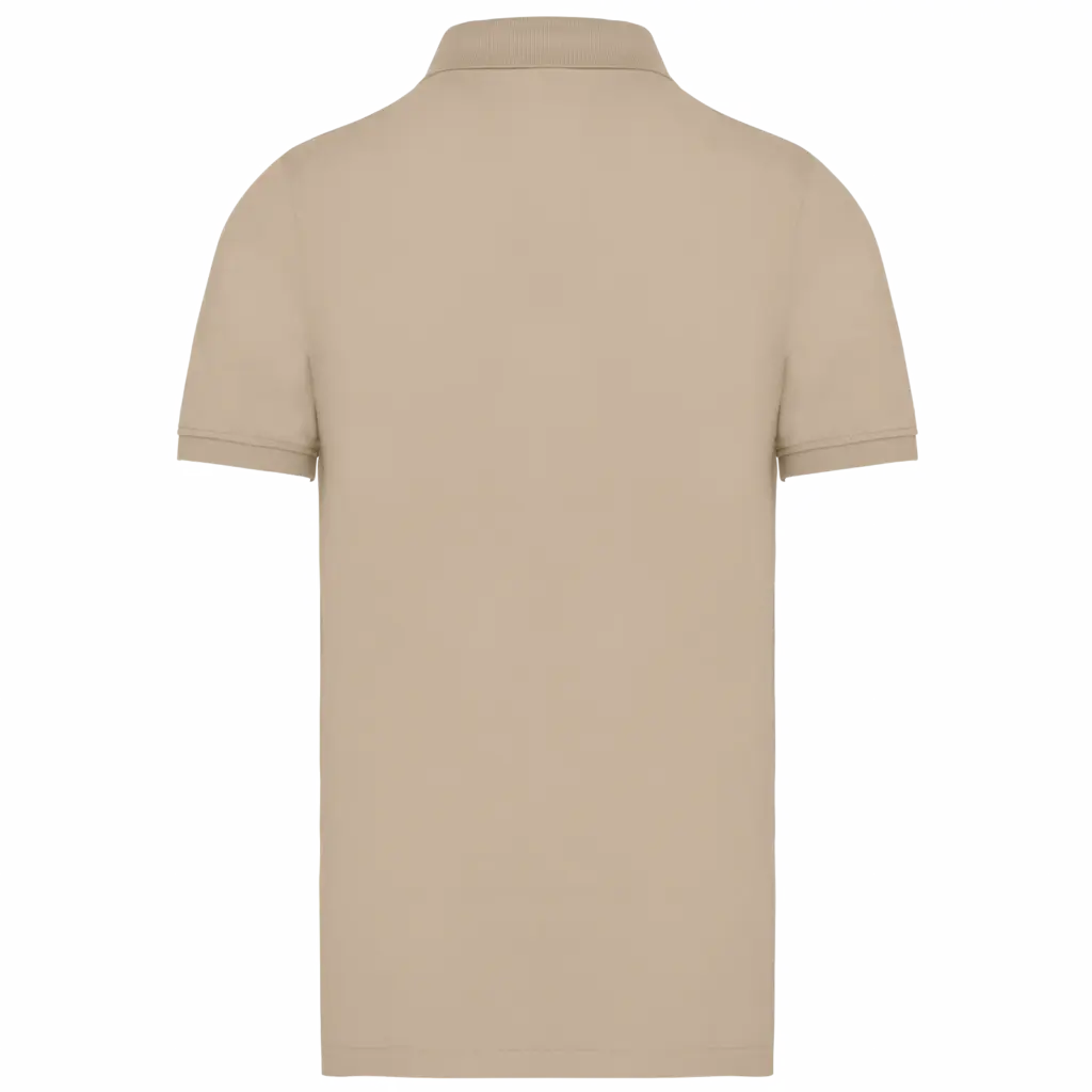 PS_K2025-B_LIGHTSAND - Hidalgo-werbeartikel Piqué-herenpolo Bio180, light sand — productfoto 30
