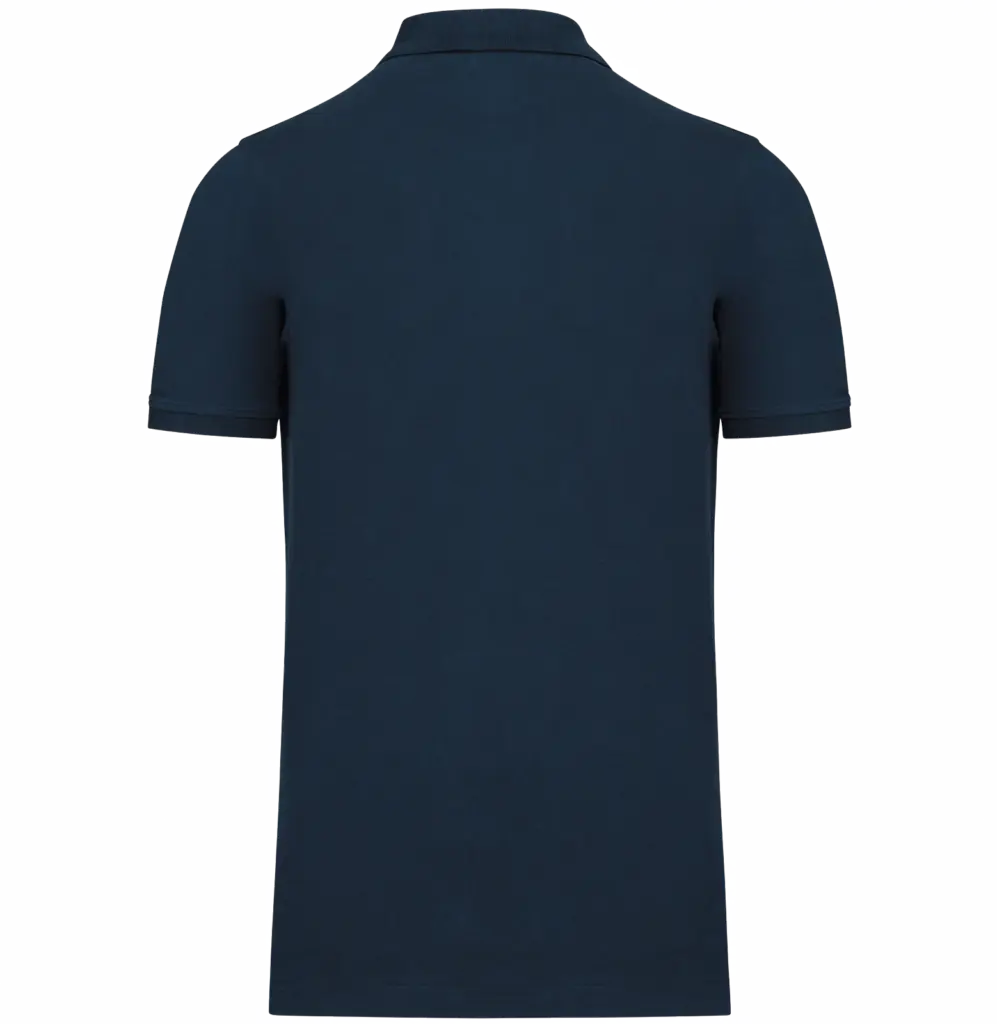 PS_K2025-B_NAVY - Hidalgo-werbeartikel Piqué-herenpolo Bio180, navy — productfoto 33