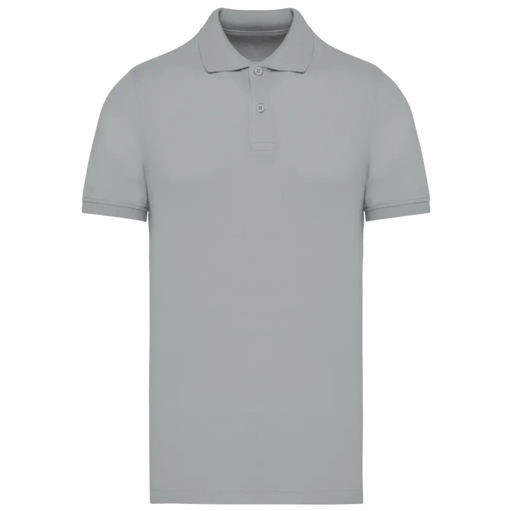 PS_K2025_SNOWGREY - Hidalgo-werbeartikel Piqué-herenpolo Bio180, snow grey — productfoto 41
