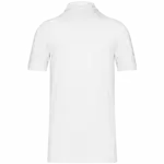 PS_K2025-B_WHITE - Hidalgo-werbeartikel Piqué-herenpolo Bio180, white — productfoto 45