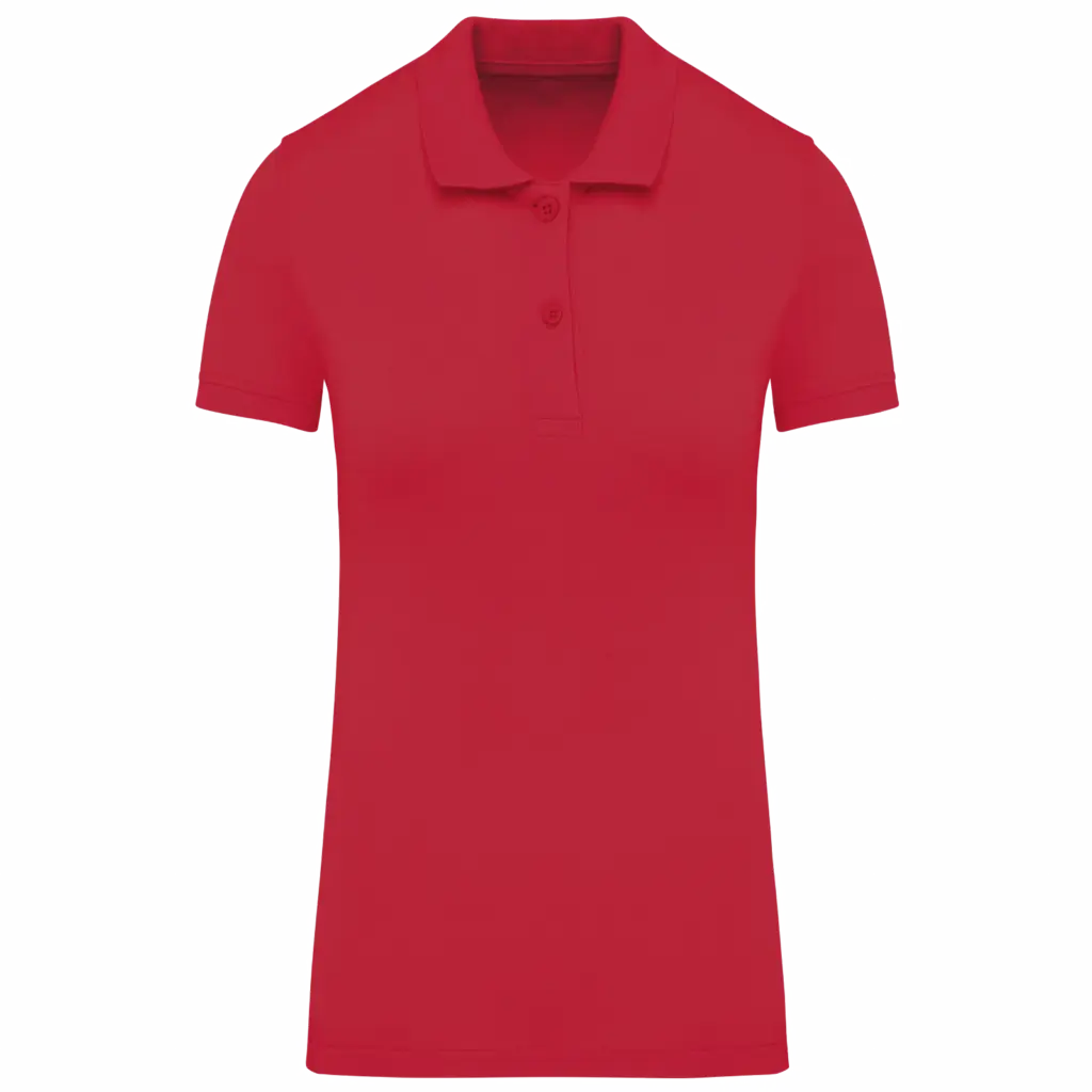 PS_K2026_RED - Hidalgo-werbeartikel Piqué-damespolo Bio180 — productfoto 30