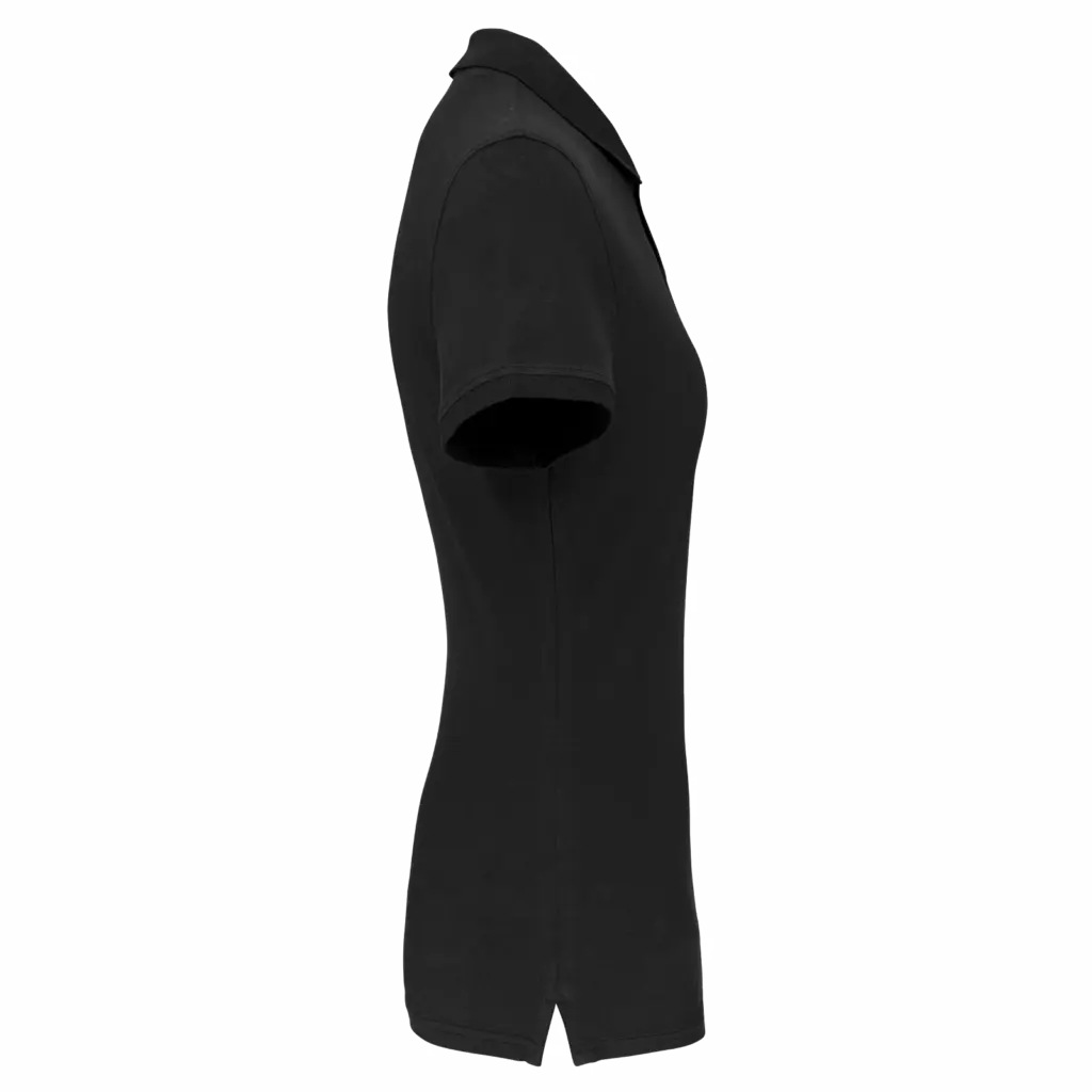 PS_K2026-S_BLACK - Hidalgo-werbeartikel Piqué-damespolo Bio180, black — productfoto 5