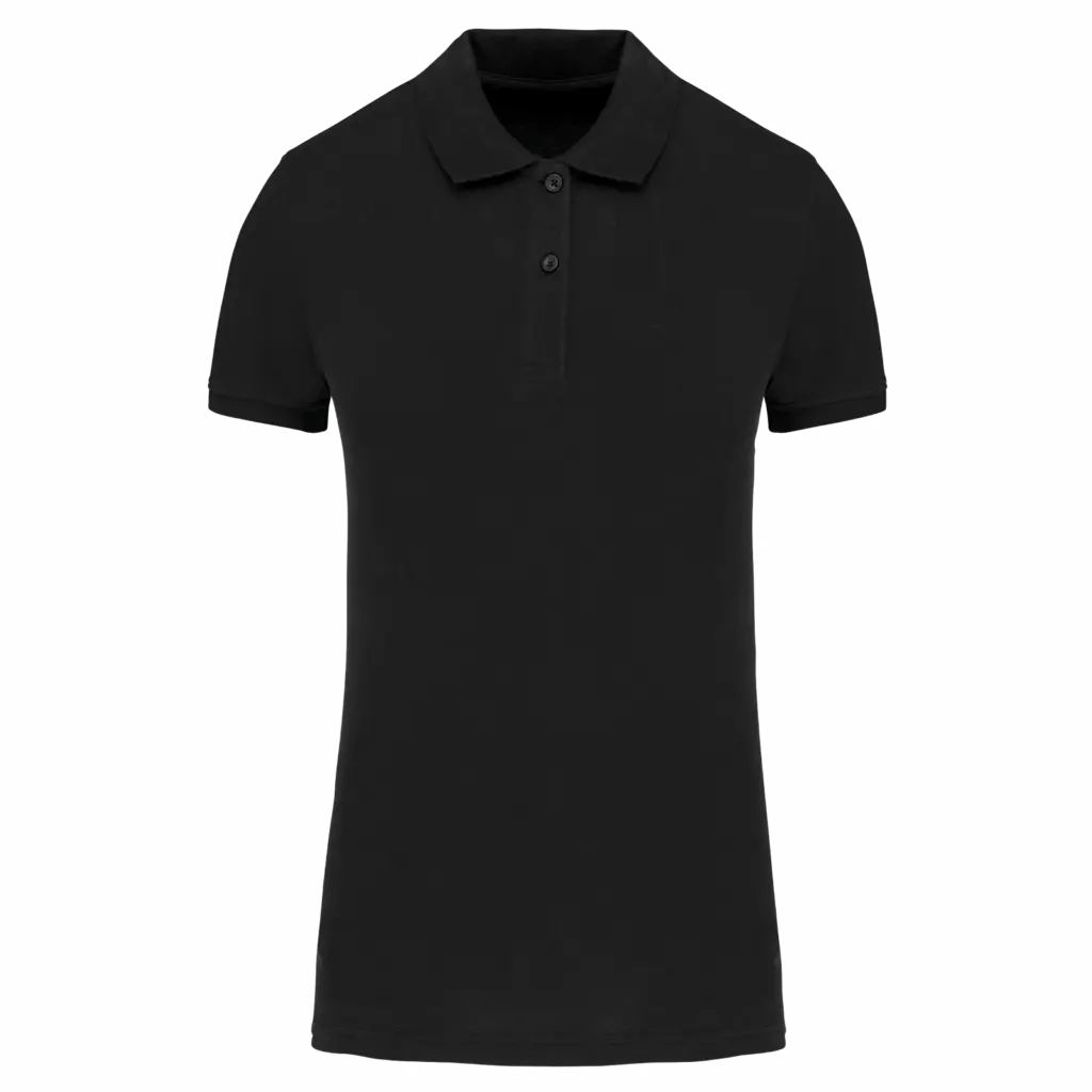 PS_K2026_BLACK - Hidalgo-werbeartikel Piqué-damespolo Bio180, black — productfoto 6
