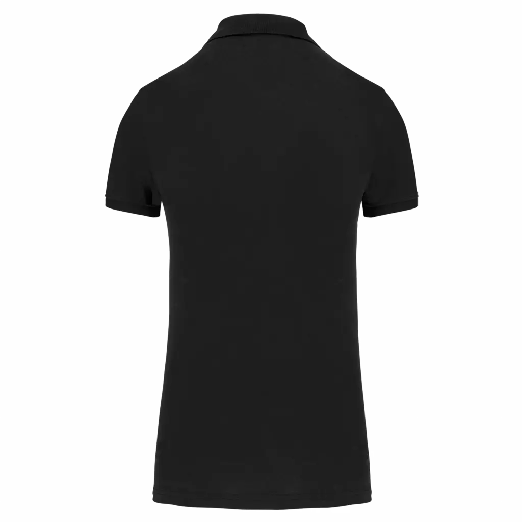 PS_K2026-B_BLACK - Hidalgo-werbeartikel Piqué-damespolo Bio180, black — productfoto 7