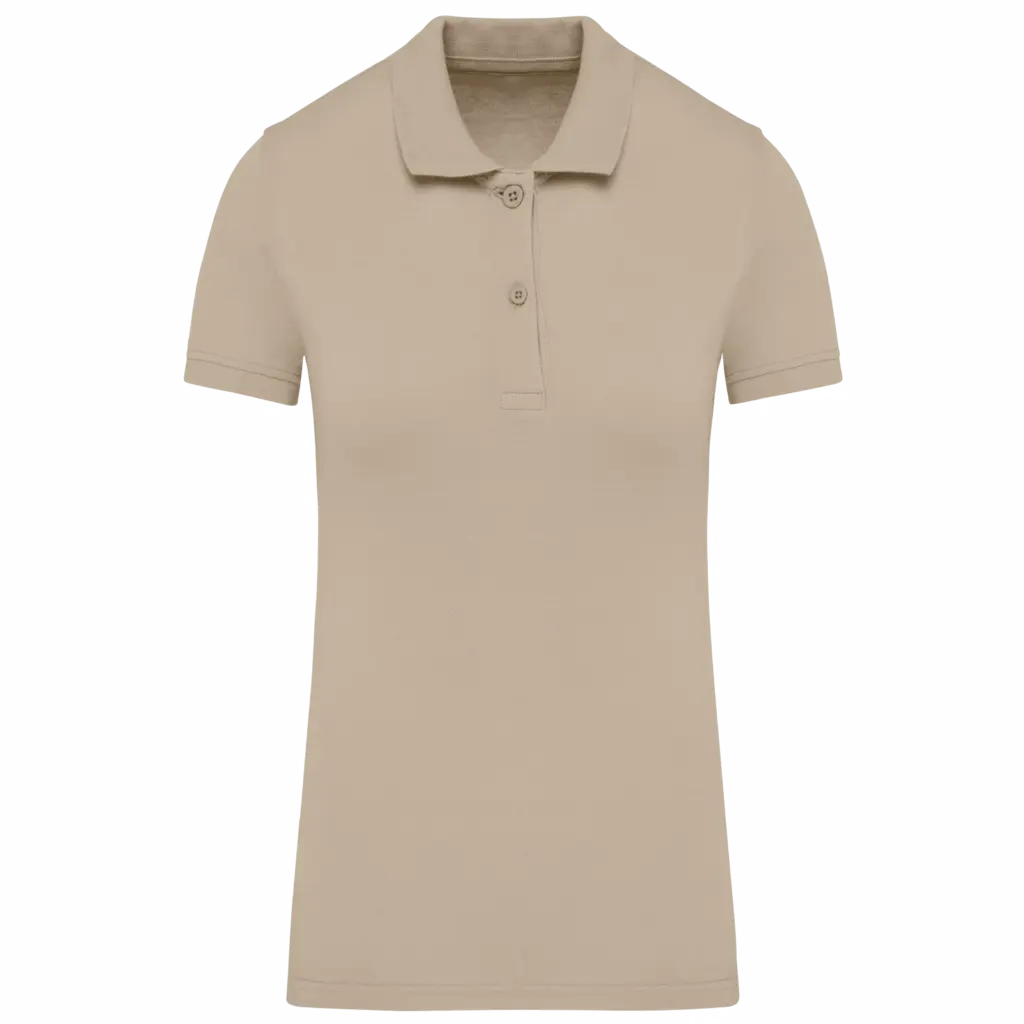 PS_K2026_LIGHTSAND - Hidalgo-werbeartikel Piqué-damespolo Bio180, light sand — productfoto 21