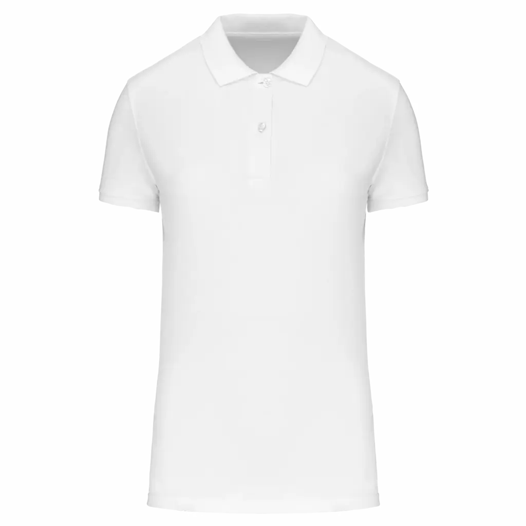 PS_K2026_WHITE - Hidalgo-werbeartikel Piqué-damespolo Bio180, white — productfoto 36