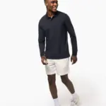 Bio180 piqué herenpolo lange mouwen — productfoto 8