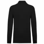 Bio180 piqué herenpolo lange mouwen, black — productfoto 14
