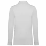 Bio180 piqué herenpolo lange mouwen, white — productfoto 23