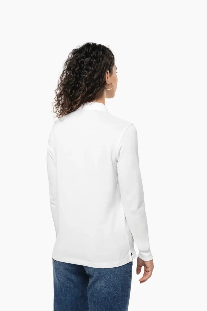 Bio180 piqué damespolo lange mouwen — productfoto 1