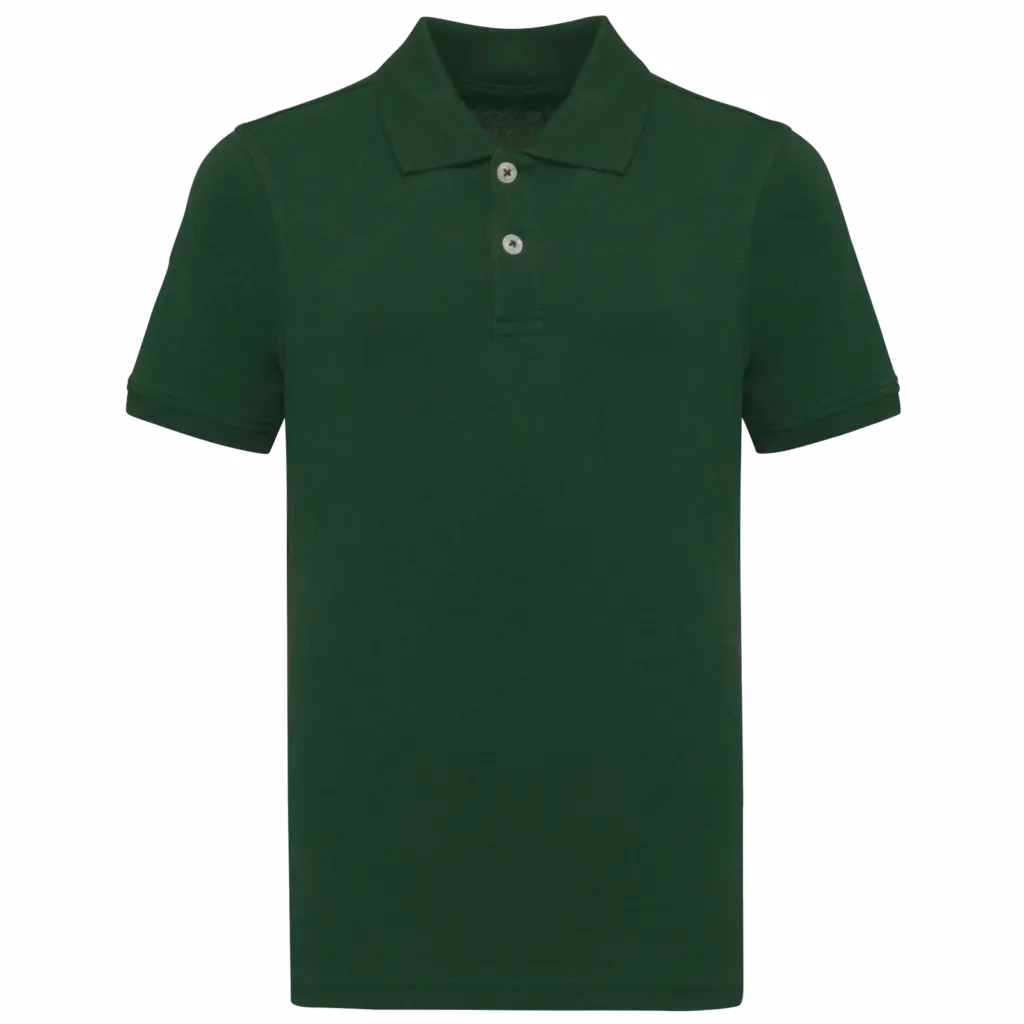 PS_K2029_FORESTGREEN - Hidalgo-werbeartikel Bio180 piqué kinderpolo, forest green — productfoto 22