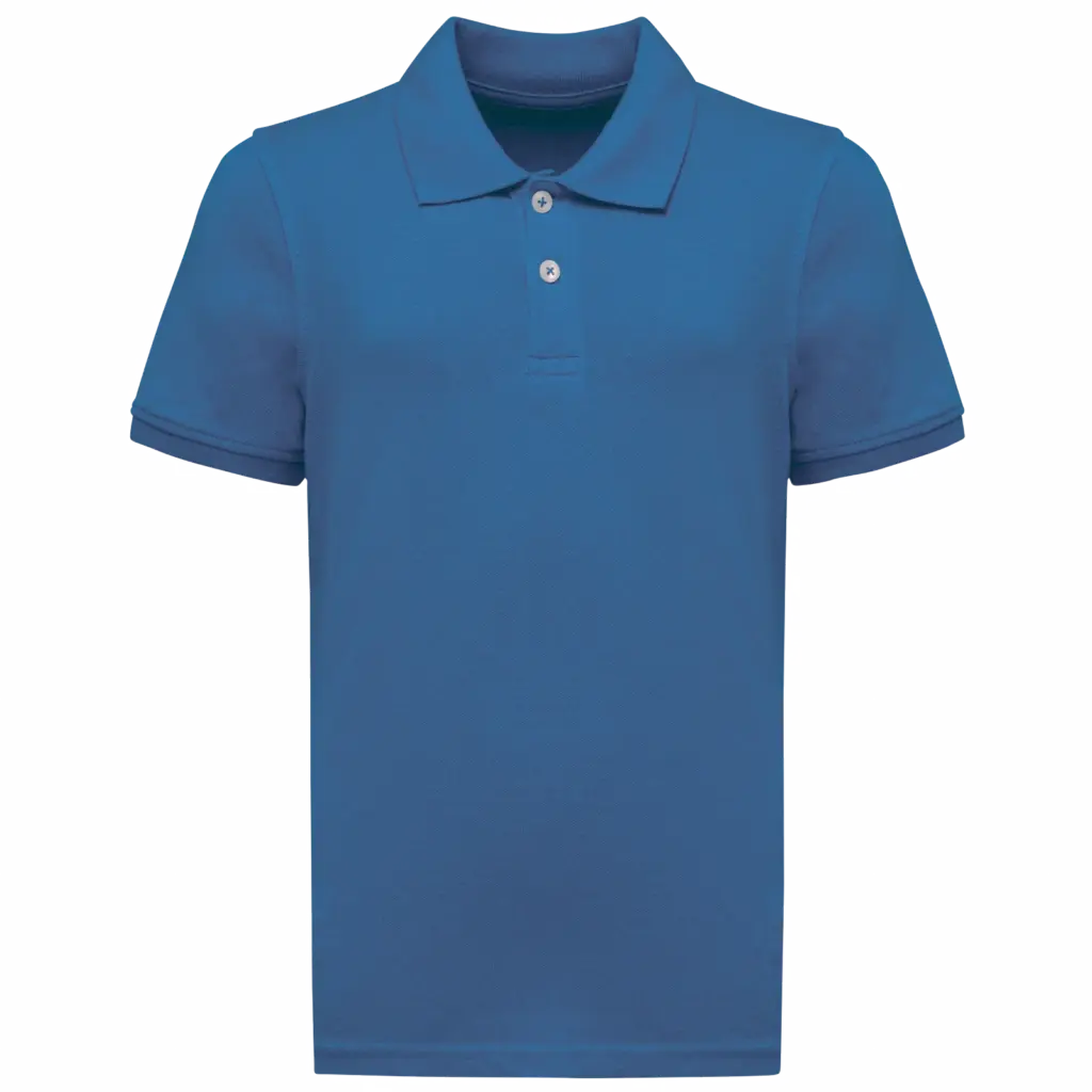 PS_K2029_LIGHTROYALBLUE - Hidalgo-werbeartikel Bio180 piqué kinderpolo, light royal blue — productfoto 28