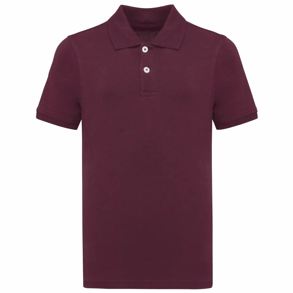 PS_K2029_WINE - Hidalgo-werbeartikel Bio180 piqué kinderpolo, wine — productfoto 40
