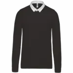 Rugbypolo, black/white — productfoto 15