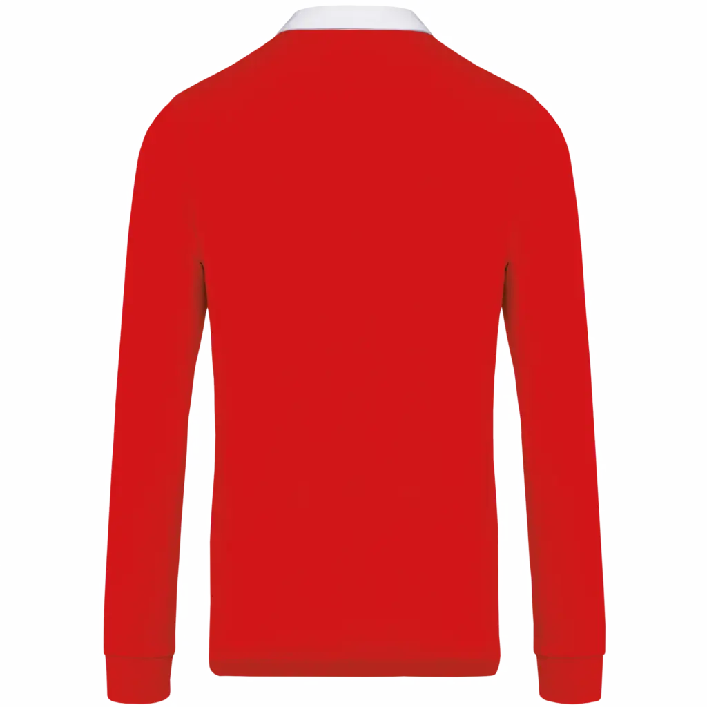 Rugbypolo, red / white — productfoto 28