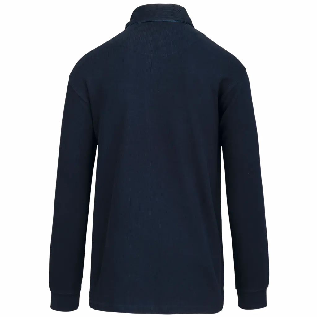 French Rib polo, navy / jean — productfoto 12