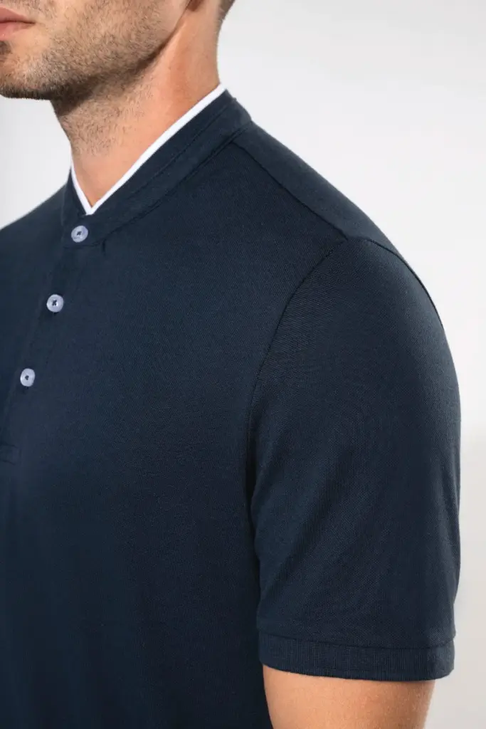 Herenpolo met maokraag en korte mouwen — productfoto 4