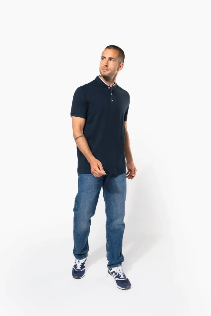 Herenpolo met maokraag en korte mouwen — productfoto 7