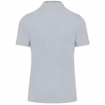 Herenpolo met maokraag en korte mouwen, oxford grey / black — productfoto 18