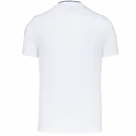 Herenpolo met maokraag en korte mouwen, white / navy — productfoto 21